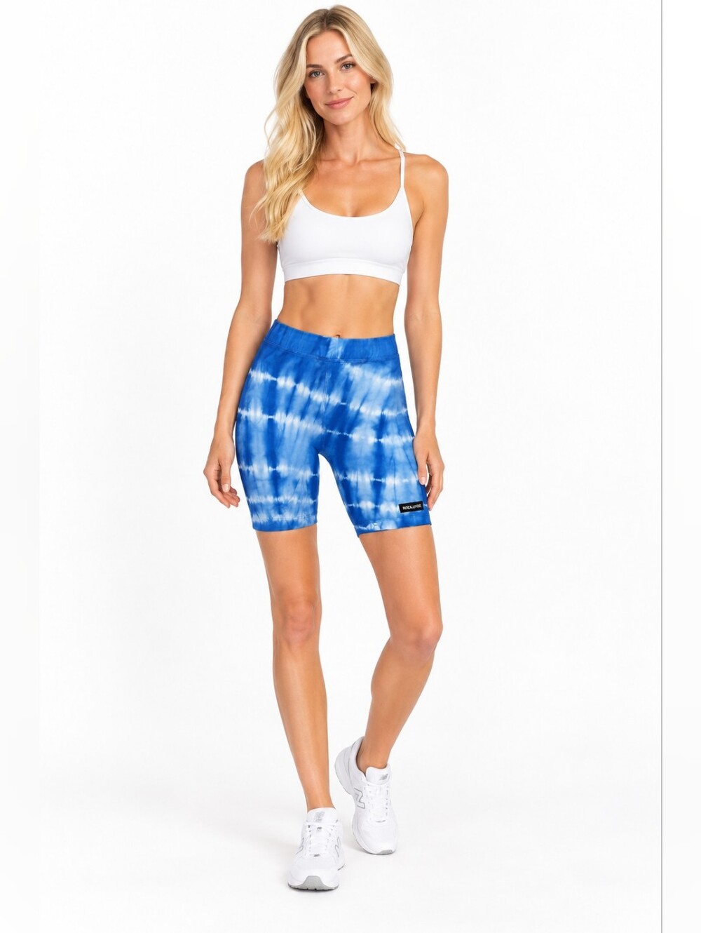 NEW Kendall & Kylie Size S Blue Tie-Dye Bike Shorts